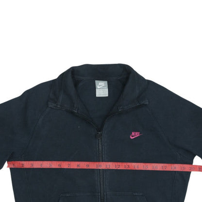 Nike Boys Black Track Jacket XL 13-15 Years Full Zip Fleece Sportswear
