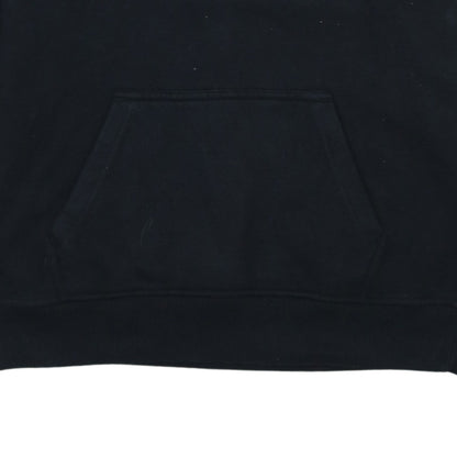 Fila Men's Black Pullover Hoodie Small Embroidered Logo Fleece