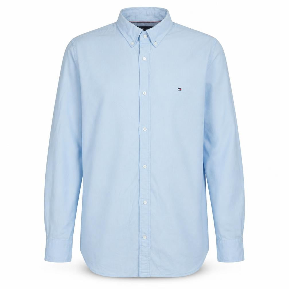 Tommy Hilfiger Men's Blue Slim Fit Button-Down Shirt L