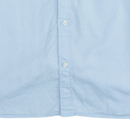 Tommy Hilfiger Men's Blue Slim Fit Button-Down Shirt L