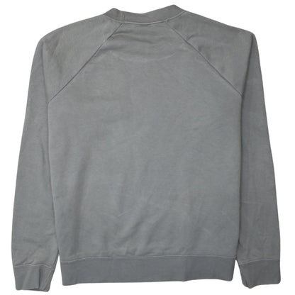 Nike Men's Grey Crew Neck Long Sleeve Pullover Sweatshirt L