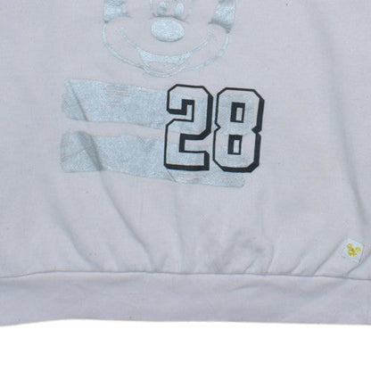 Disney Women Pink Mickey Mouse 28 Pullover Sweatshirt Size S 8/10