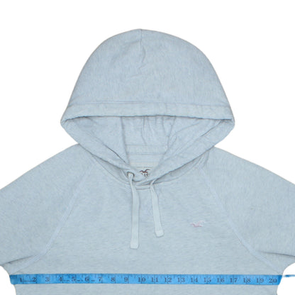 Hollister Men's Grey Pullover Hoodie S Classic Logo Fleece