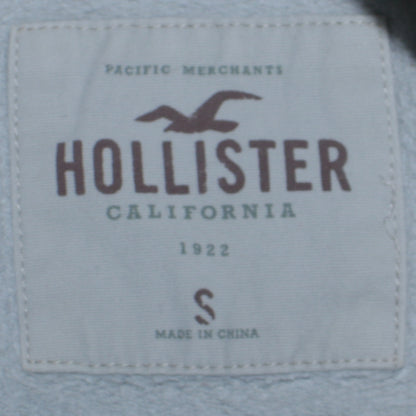 Hollister Men's Grey Pullover Hoodie S Classic Logo Fleece