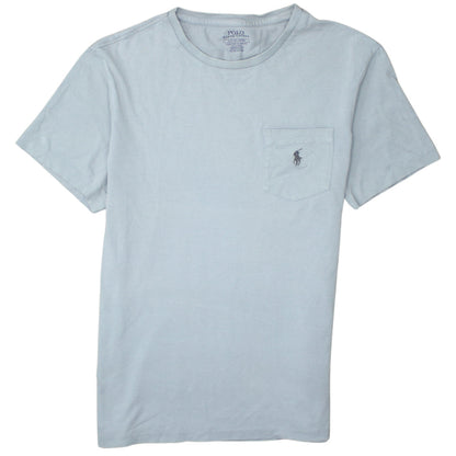 Ralph Lauren Men's Blue Slim Fit Cotton Crew Neck T-Shirt Size S