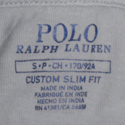 Ralph Lauren Men's Blue Slim Fit Cotton Crew Neck T-Shirt Size S