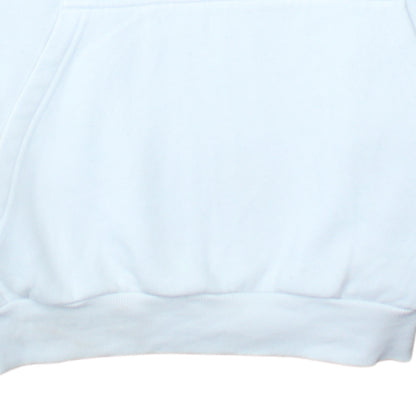 Adidas Boys White XL Pullover Hoodie with Trefoil Logo Print