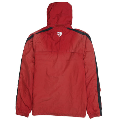Nike Men’s Red Windbreaker Jacket S Hooded Storm-FIT DRFC Embroidered Logo