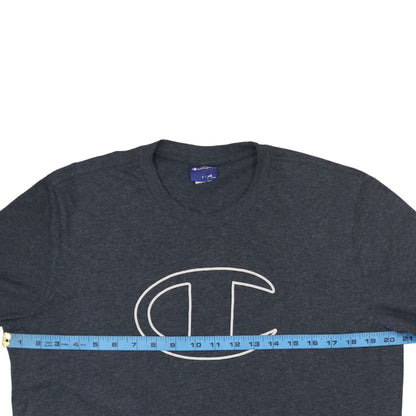 Champion Men Grey M Short Sleeve Crew Neck Sports T-Shirt