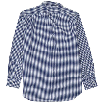 Ralph Lauren Men's Blue Check Cotton Long Sleeve Button-Down Shirt XL