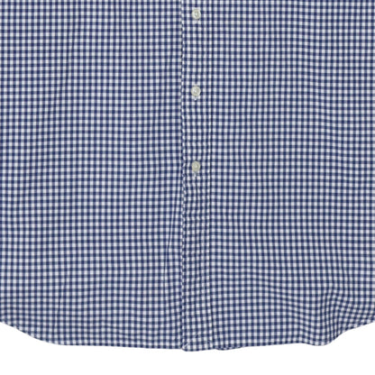 Ralph Lauren Men's Blue Check Cotton Long Sleeve Button-Down Shirt XL