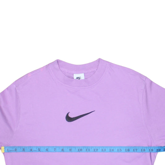 Nike Men's Purple Sports Crew Neck Cotton T-Shirt Size S