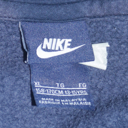 Nike Boys Blue Full Zip Hoodie 13-15 Years Fleece Hooded Sweatshirt