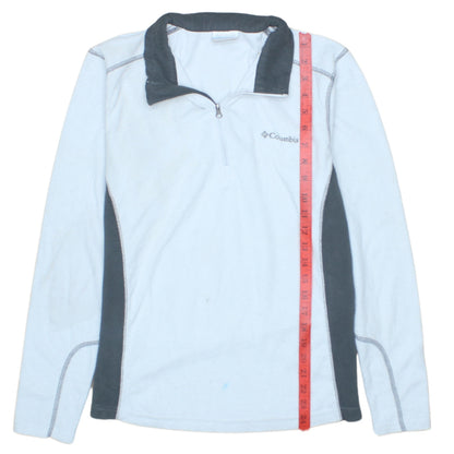Columbia Men's Blue 1/4 Zip Fleece Sweatshirt Size S Outdoor Top