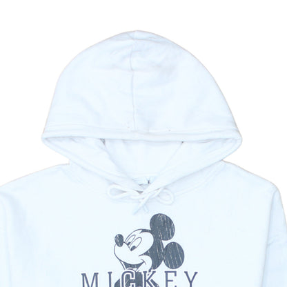 Disney Primark Womens White XS Pullover Hoodie Mickey Mouse Graphic
