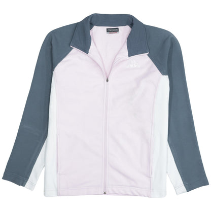 Kappa Women's Pink & Grey Colourblock Track Jacket Size M