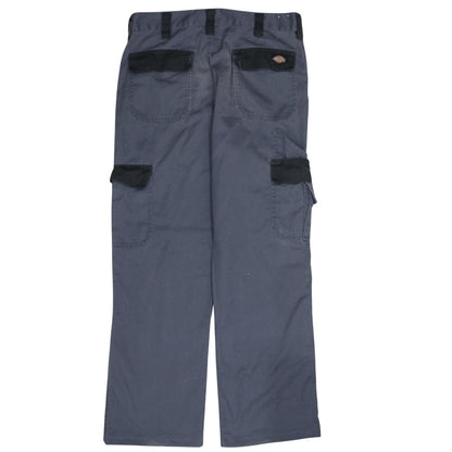 Dickies Men's Blue Cargo Work Trousers Size 32R Cotton Blend