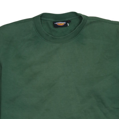 Dickies Mens Green XL Pullover Sweatshirt Crew Neck Fleece Casual