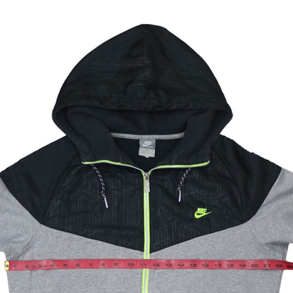 Nike Men’s Grey Full Zip Hoodie Medium Sportswear Sweatshirt