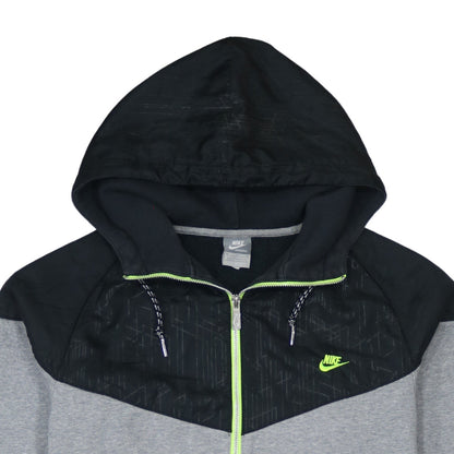 Nike Men’s Grey Full Zip Hoodie Medium Sportswear Sweatshirt