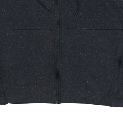 Adidas Women Black Full Zip Hoodie Size 16-18 L Hooded Sweatshirt