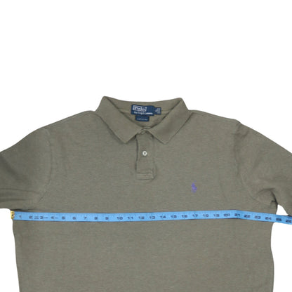 Ralph Lauren Men's Green Long Sleeve Cotton Polo Shirt XL