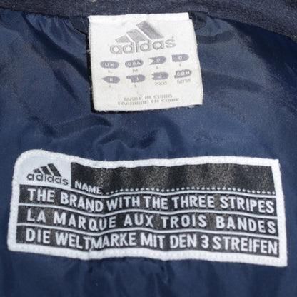 Adidas Men’s Blue Hooded Parka Jacket Size M Water Resistant