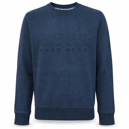 Hugo Boss Men’s Blue Cotton Pullover Sweatshirt Size S