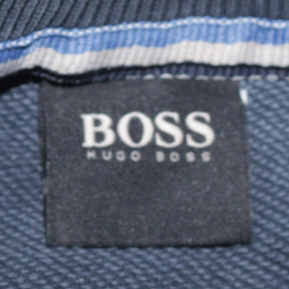 Hugo Boss Men’s Blue Cotton Pullover Sweatshirt Size S