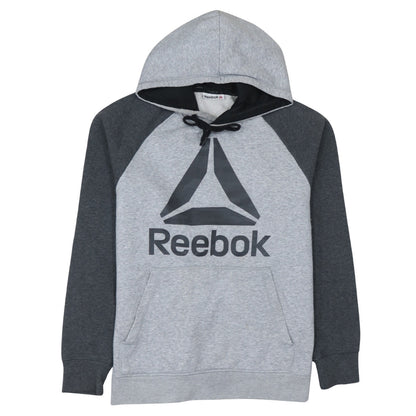 Reebok Mens Grey Pullover Hoodie Medium Sportswear Sweatshirt