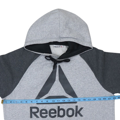 Reebok Mens Grey Pullover Hoodie Medium Sportswear Sweatshirt