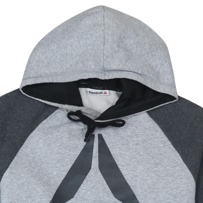 Reebok Mens Grey Pullover Hoodie Medium Sportswear Sweatshirt