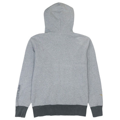 Nike Men's Grey Pullover Hoodie M Sports Logo Pocket Sweatshirt
