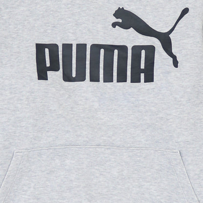 Puma Womens Grey Logo Pullover Hoodie Size 16 XL