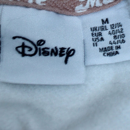 Disney Womens White Striped Marie Sweatshirt M