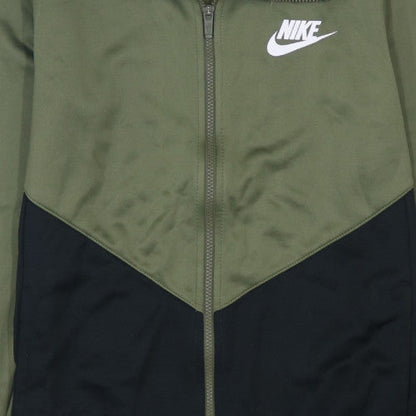 Nike Boys Green Black XL Track Jacket Full Zip Sports Top