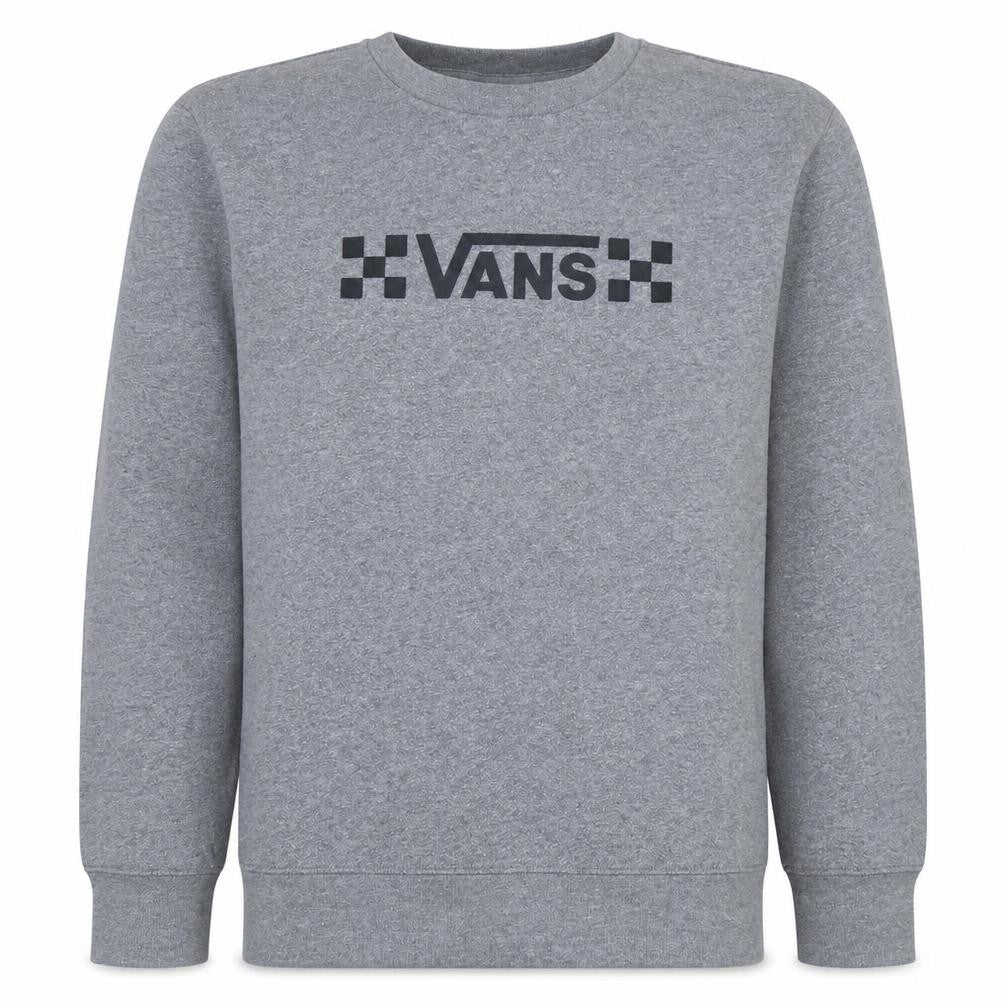 Vans Men's Grey Crew Neck Pullover Sweatshirt M Regular Fit