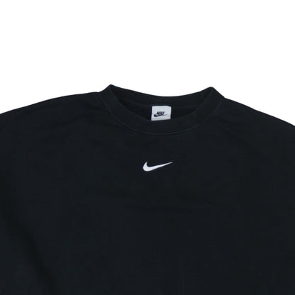 Nike Women Black XL Pullover Sweatshirt Crew Neck Logo Sportswear