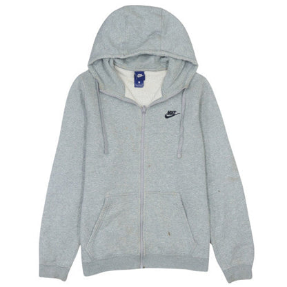 Nike Men's Grey Full Zip Hoodie S Fleece Casual Sportswear