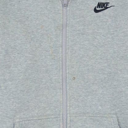 Nike Men's Grey Full Zip Hoodie S Fleece Casual Sportswear