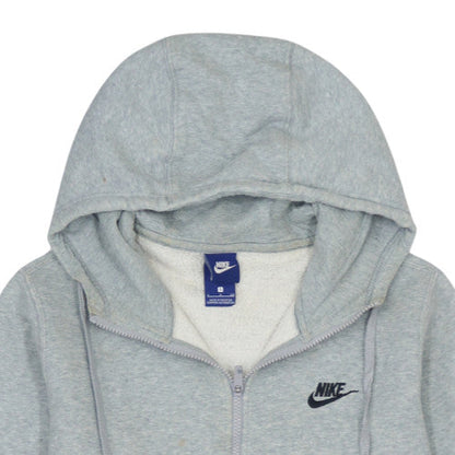 Nike Men's Grey Full Zip Hoodie S Fleece Casual Sportswear