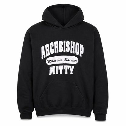 Lee Men's Black Pullover Hoodie L Logo Sports Graphic Vintage