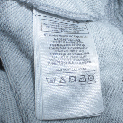 Adidas Women Grey Full Zip Hoodie Size 16 Hooded Sweatshirt