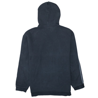 Adidas Men Black Hoodie Medium Pullover Cotton Blend Casual