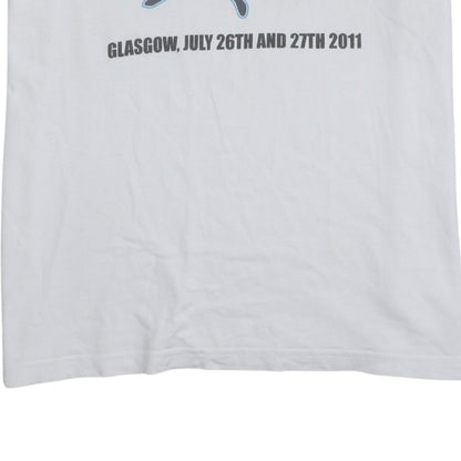 Nike Men's White Medium Ganon Baker Basketball Graphic T-Shirt