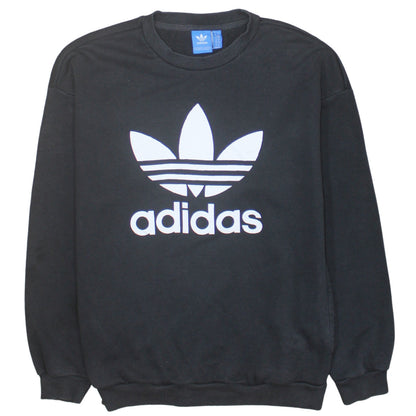 Adidas Women’s Black Crew Neck Pullover Sweatshirt Size 10
