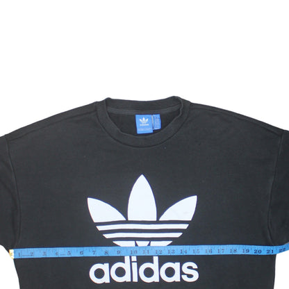 Adidas Women’s Black Crew Neck Pullover Sweatshirt Size 10