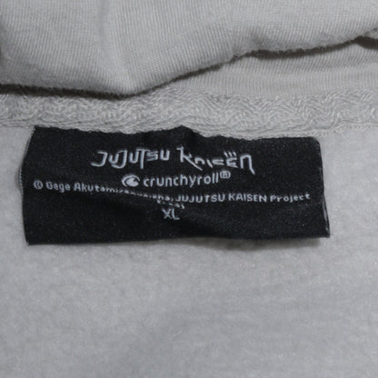 Primark Men’s Grey Anime Graphic Pullover Hoodie XL