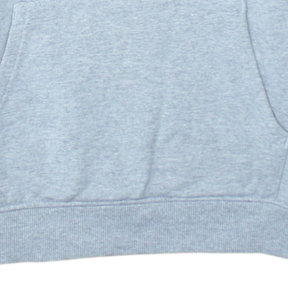 The North Face Boys Grey XL Pullover Hoodie Fleece Lined Logo Sweatshirt