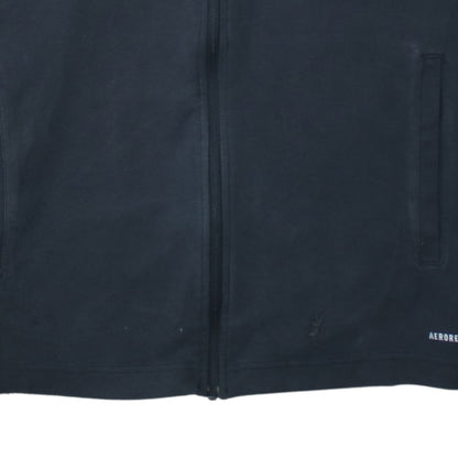 Adidas Men's Black Full Zip Hoodie Size L Sportswear